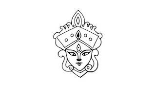Easy Drawing Of Durga Maa Face