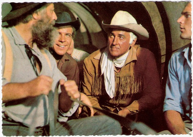 Stewart Granger and Götz George in Unter Geiern