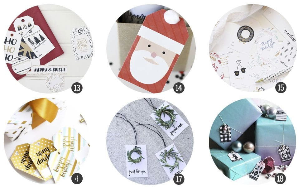 Imprimibles: Etiquetas de regalo