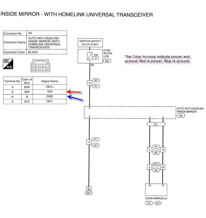 Subaru Homelink Mirror Wiring Diagram - Complete Wiring Schemas