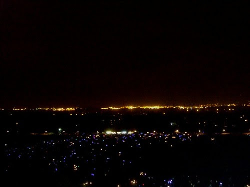 Crowds waiting for Liverpool Sefton Park Fireworks 2010