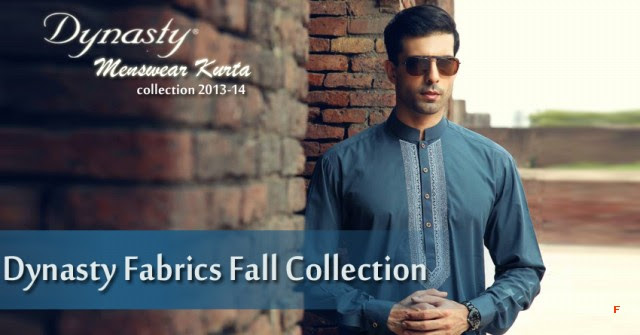 Mens-Wear-Cotton-Embroidered-Kurta-Pajama-By-Dynasty-Fabrics-New-Fall-Collection-2014- Mens-Wear-Cotton-Embroidered-Kurta-Pajama-By-Dynasty-Fabrics-New-Fall-Collection-2013-14-