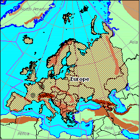 Maps: Map Of Europe Ural Mountains