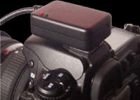 GPS device atop a DSLR