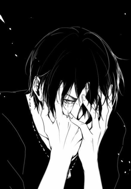 Sad Anime Boy Crying Drawing - Anime Art Sad Boy Anime Wallpapers / So