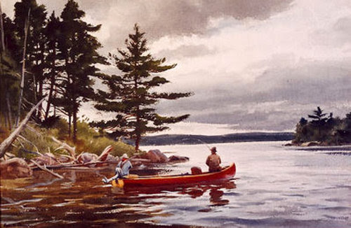 Casting In Grand Lake, Maine