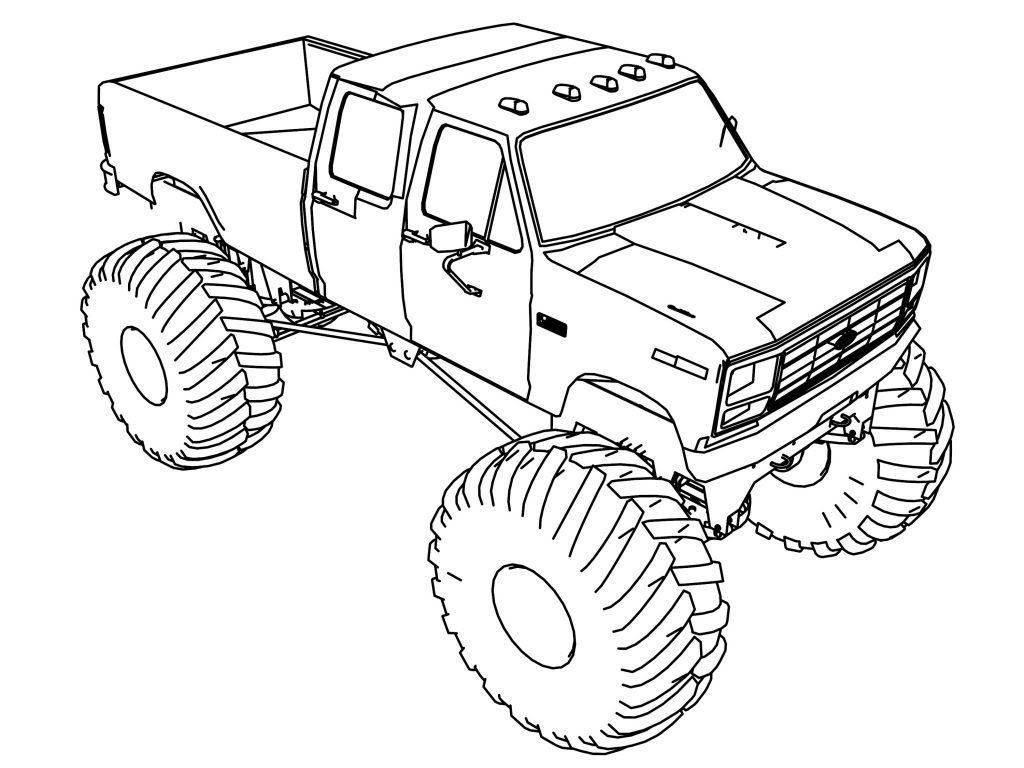 Download 67 Monster Truck Crushing Cars Coloring Pages PNG PDF File