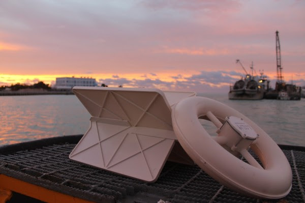 The project used hundreds of biodegradable white plastic drifters in several experiments to mimic how flotsam, or floating debris, travels in the ocean.
