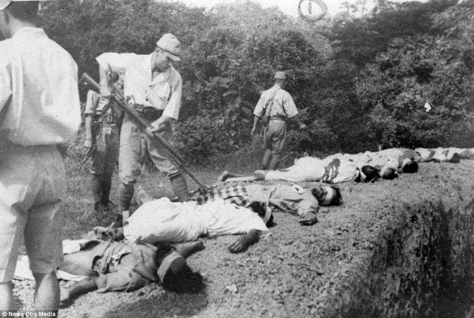 In the final haunting image, the prisoners are seen dead on the ground while the Japanese troops impale their corpses with a bayonet. The pictures were found among Japanese records when Allied troops entered Singapore in 1945 and returned it to British rule. During the war, Japan captured nearly 140,000 Allied military personnel from Australia, Canada, Great Britain, India, Netherlands, New Zealand, and the United States
