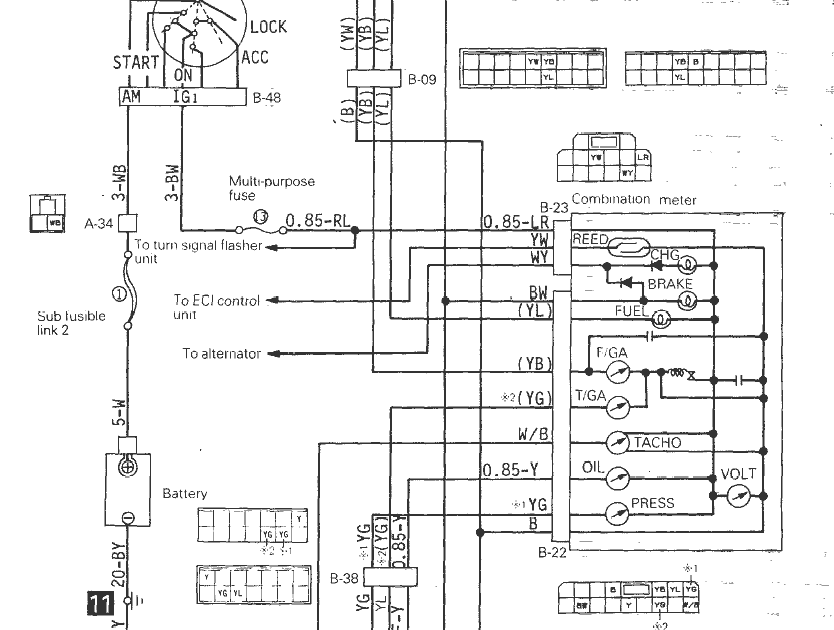 Mitsubishi Starion Wiring Diagram