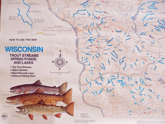 Wisconsin Trout Streams Map Living Room Design 2020