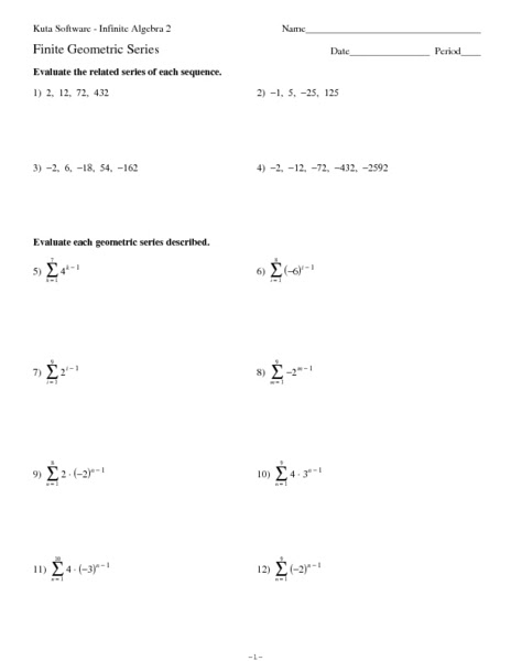 32 Geometric Sequence Worksheet With Answers - Worksheet Database