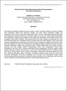 Contoh Skripsi Sistem Informasi Berbasis Web Pdf Pejuang Skripsi