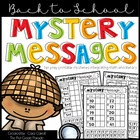 Back to School Mystery Messages