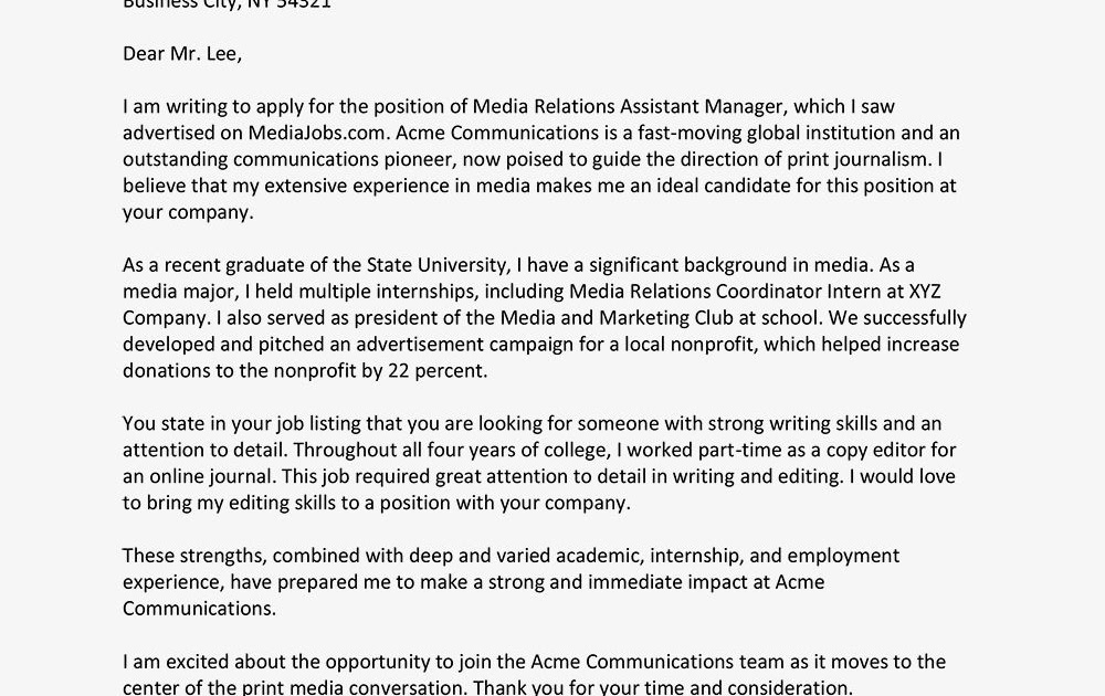 admin internship cover letter