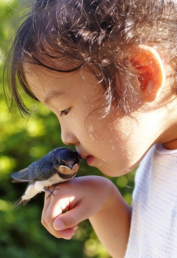 Spring delight, young child