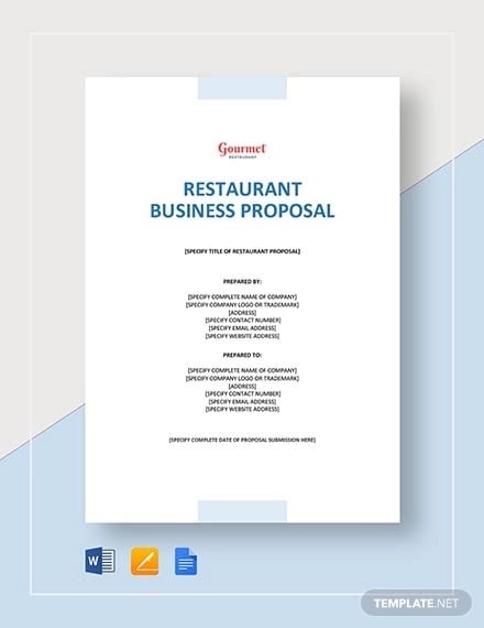 f&b business plan template