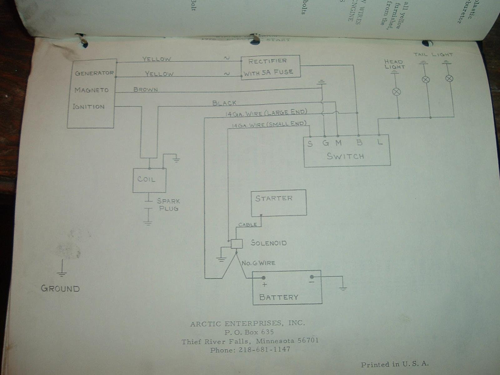 Arctic Cat 580 Ext Wiring Diagram