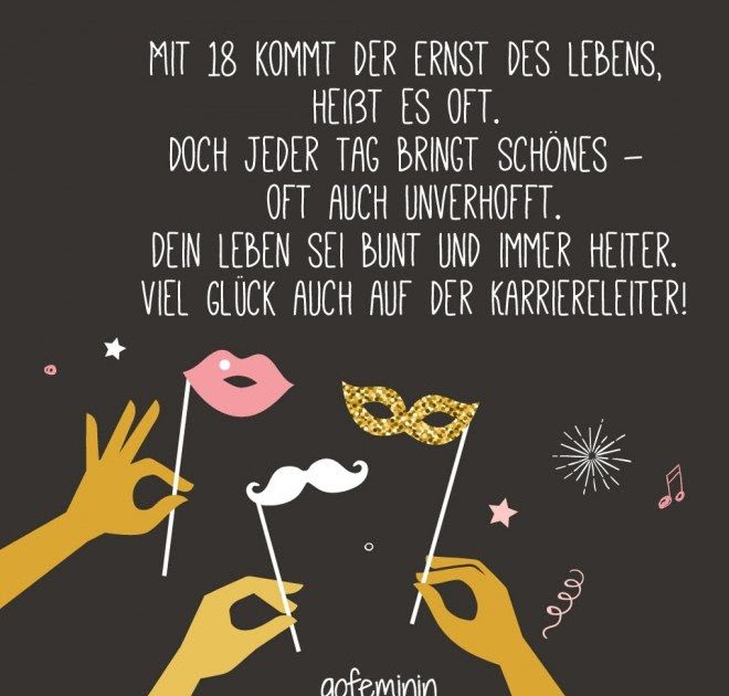 Wünsche Zum 18. Geburtstag Lustig