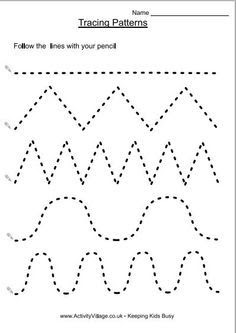 Preschool Worksheets For Tracing Lines - How Sheet