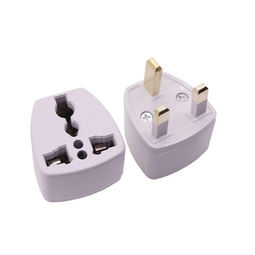 Power Adapter Plug - White Small 