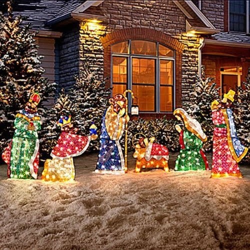 Nativity Scene Lighted Yard Displays  Christmas Wikii