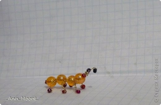 Поделка изделие Бисероплетение муравей Бисер Бусинки Проволока фото 2