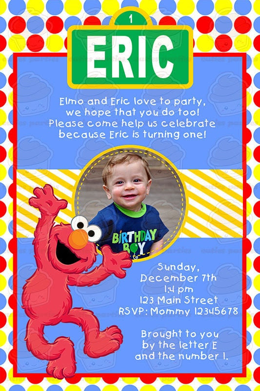 Elmo Printable Birthday Party KitCuties Parties