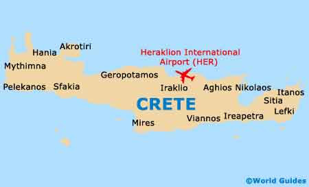 Airports In Crete Map | Map Of Campus