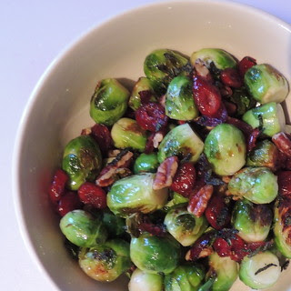 Brussels Sprouts with Cranberries and Pecans