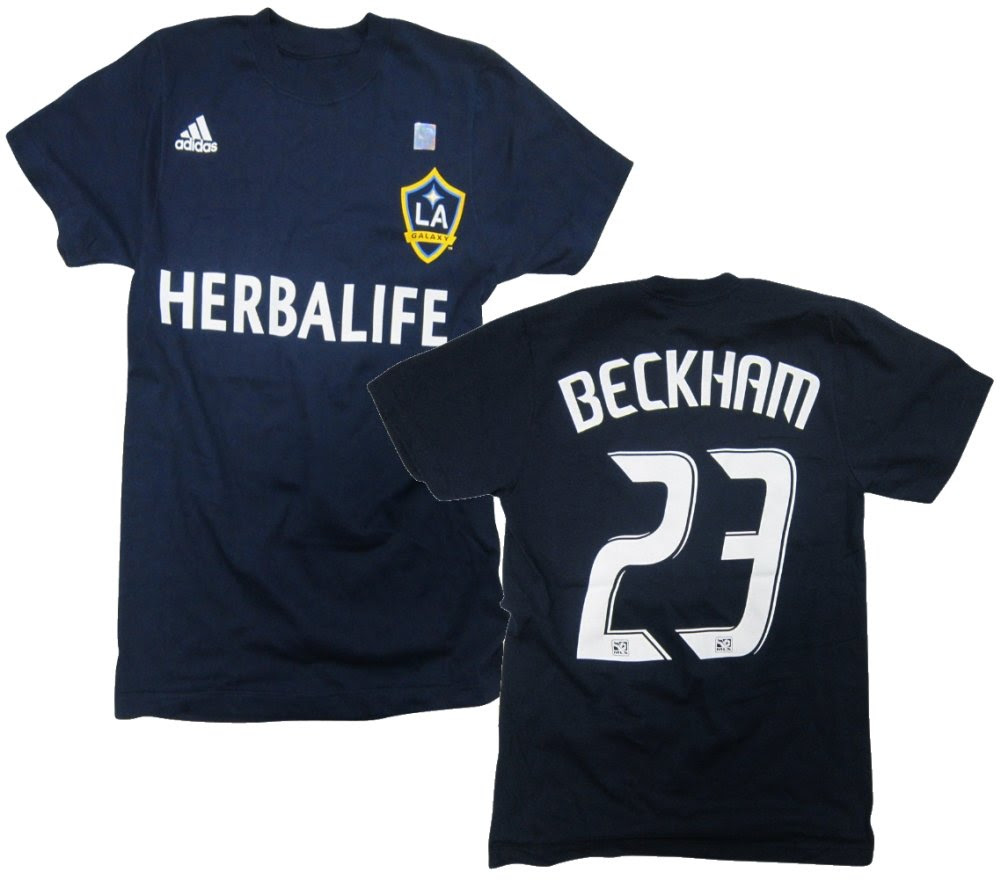 Beckham shirt David Beckham Los Angeles LA Galaxy MLS Jersey Name
