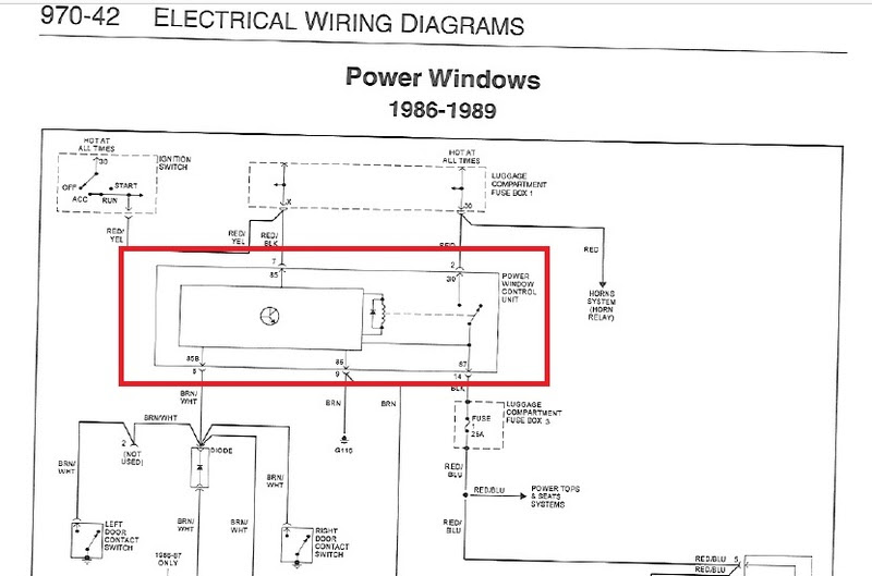 Porsche 944 Power Window Wiring Diagram - Wiring Diagram