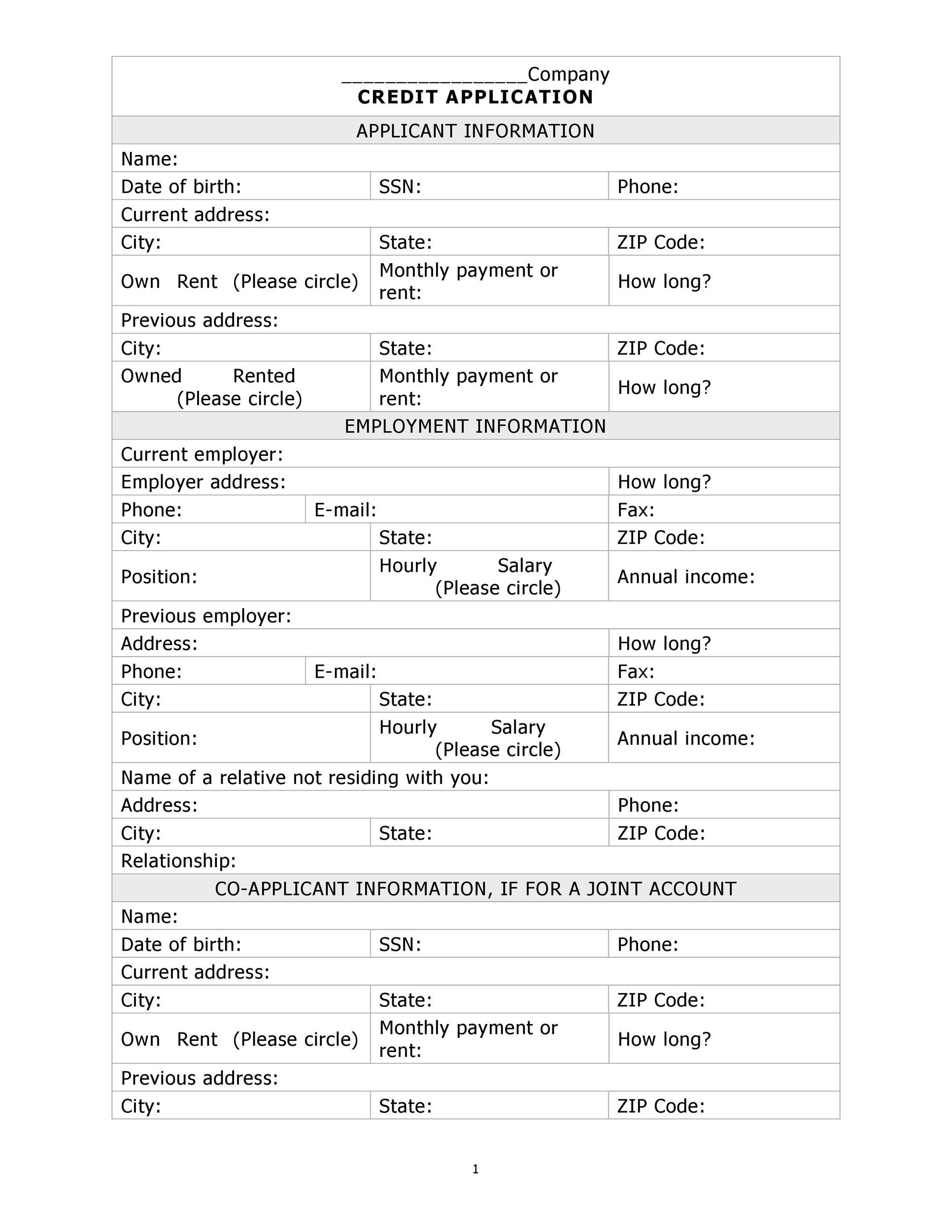 Business Account Application Form Template  Best Creative Template Pertaining To Business Account Application Form Template