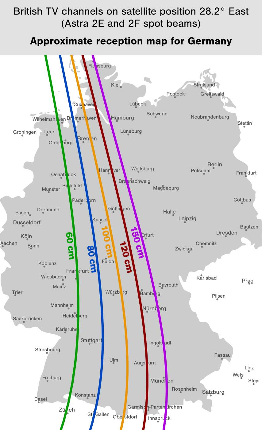 Satellitenschüssel Ausrichten Astra 19 2 Karte | Karte