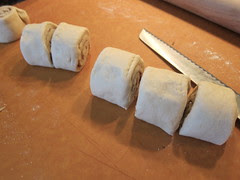 Making Kriek Caramel Rolls