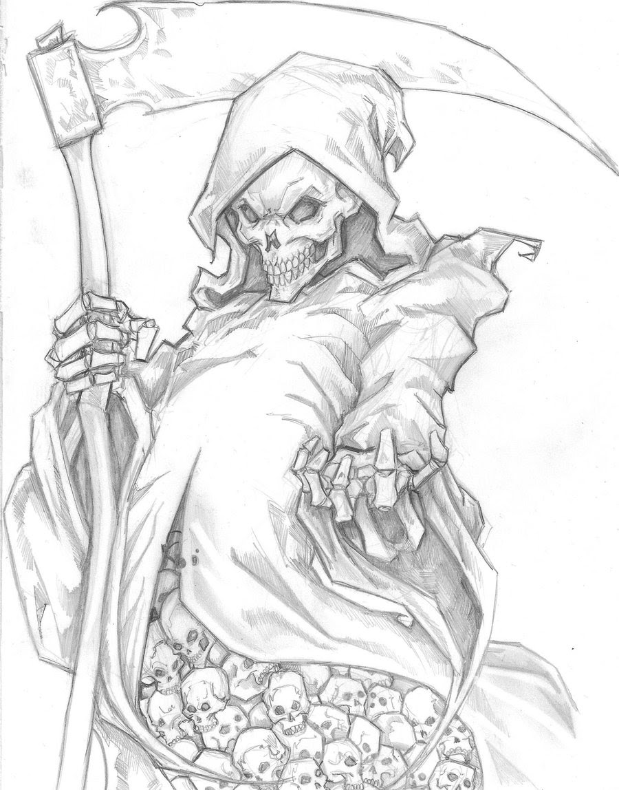 Konsep 82+ Best Grim Reaper Tattoos Drawings. 