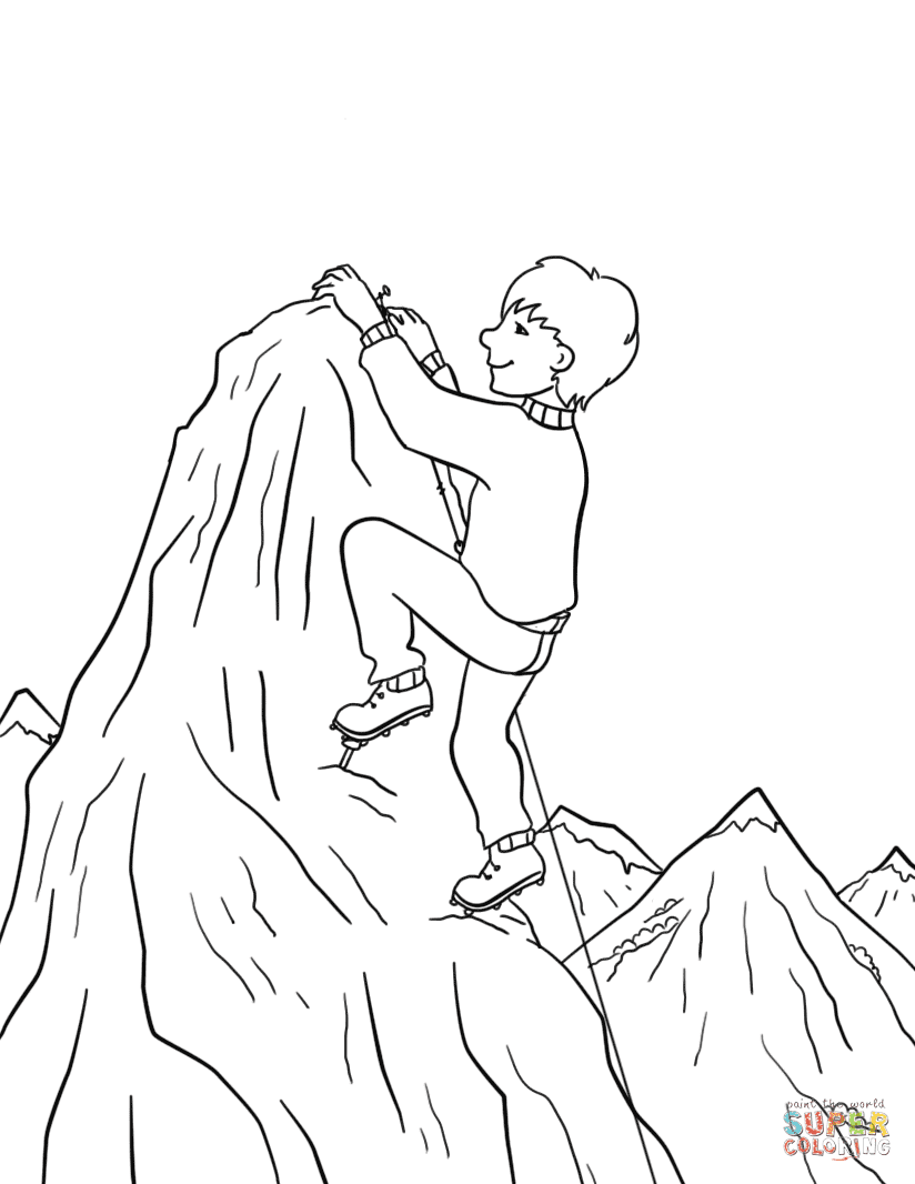 Download 254+ Mountaineer Coloring Pages PNG PDF File