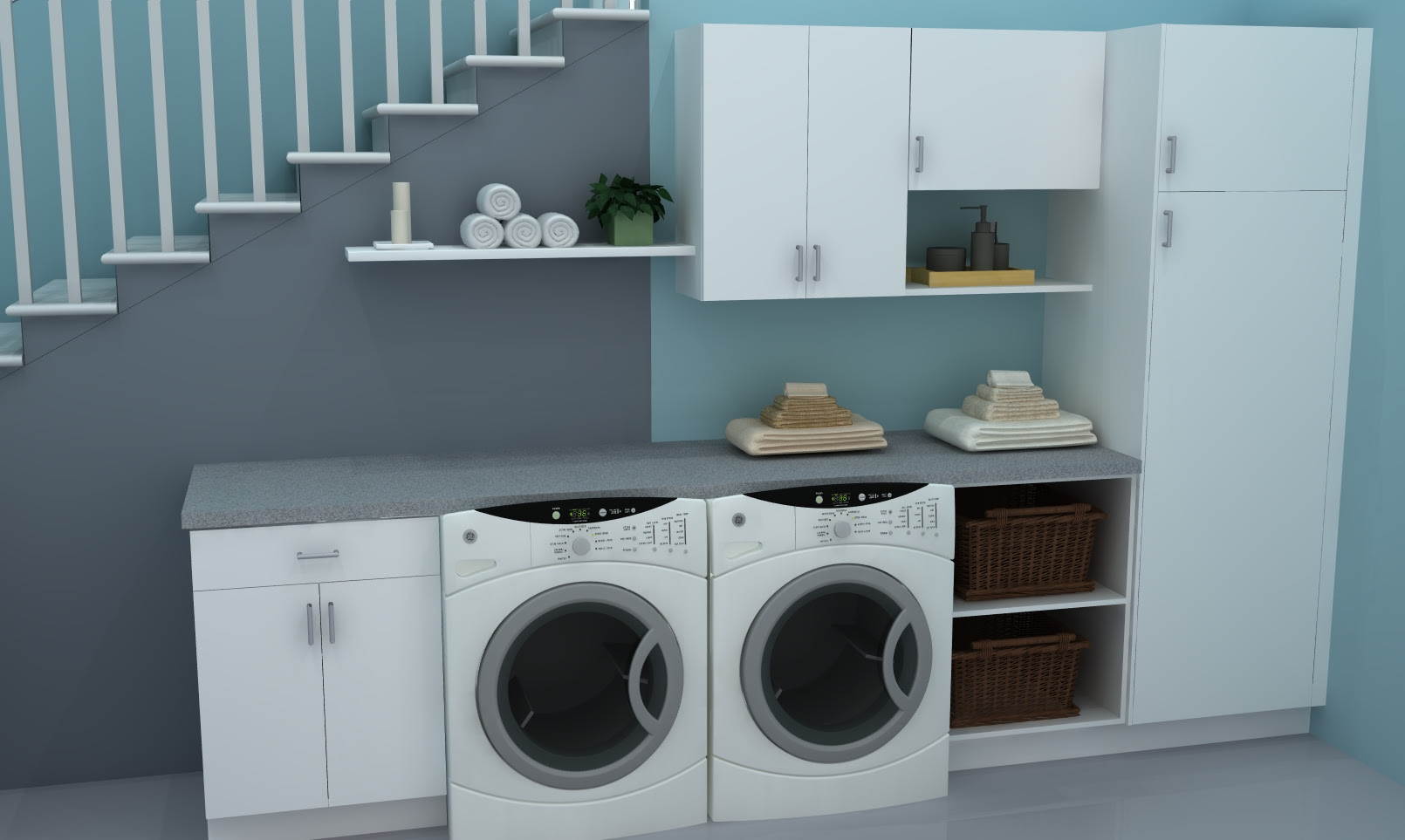 Useful spaces a practical IKEA laundry room Useful spaces a practical IKEA laundry room