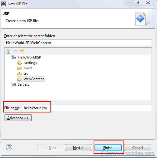 how to create a web page using jsp in eclipse