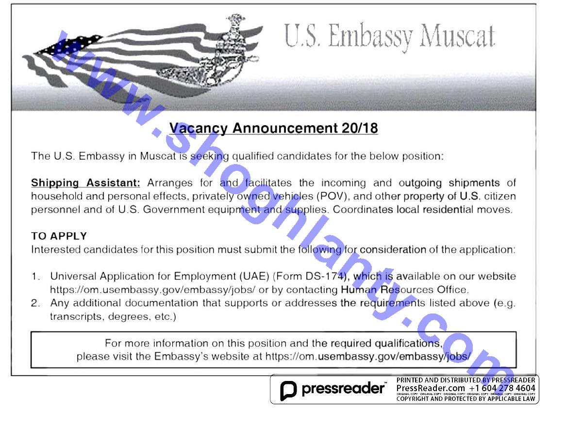 Us Embassy Jobs For Us Citizens