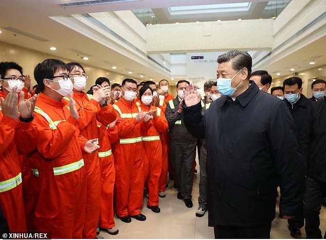 Chinese President Xi Jinping visits Chuanshan port area of the Ningbo-Zhoushan Port, Zhejiang Province