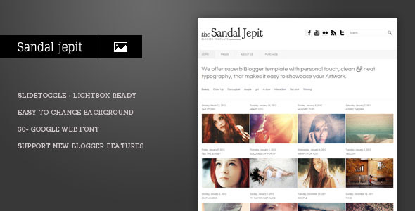 Sandal Jepit - Themeforest Blogger Theme