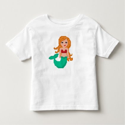 8Bit Pixel Geek Mermaid Toddler T-shirt