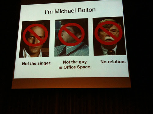 I'm not thát Michael Bolton...Burning issues at EuroSTAR 2009