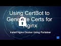 Use Portainer to Install Nginx Docker as Reverse Proxy and Use CertBot Deploy LetsEncrypt Certificate into Nginx