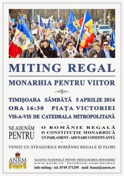 Poster for the big demonstration in April