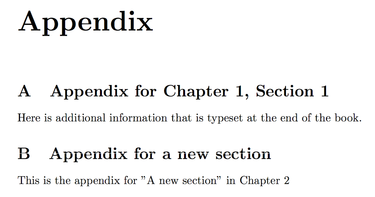 appendices or appendix in thesis