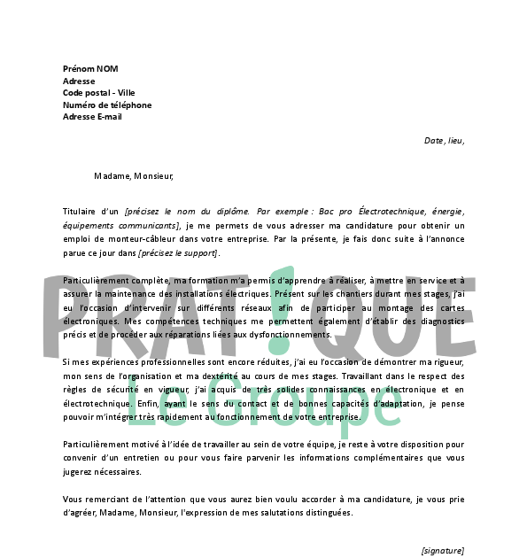 Lettre De Motivation Cap Vente Option B - Perodua p