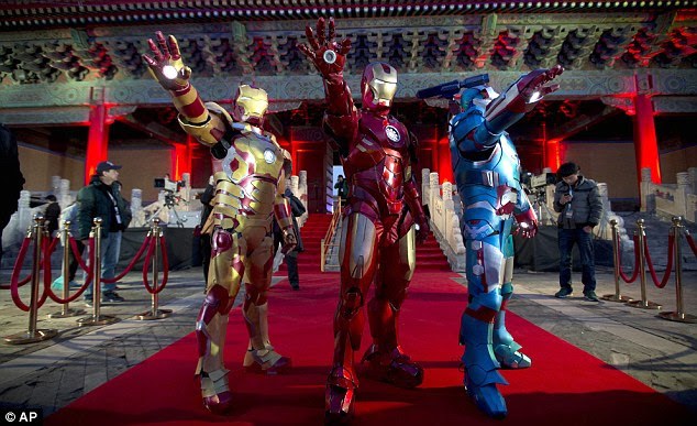 Brought to life: The technology seen in the 'Iron Man' movies will be reflected in the new attire of the United States military 