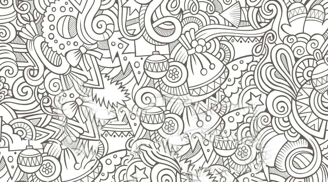 10 Free Printable Holiday Adult Coloring Pages - Adult Coloring Pages